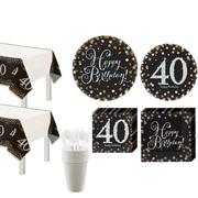 Sparkling Celebration 40th Birthday Party Kit for 16 Guests